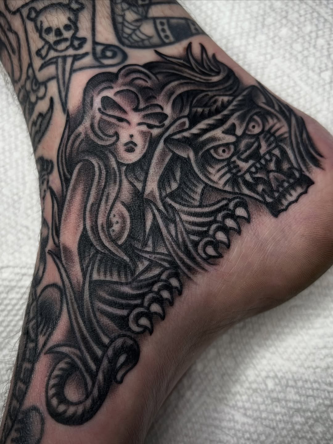 Tattoo by @mattalexandertattoo — american_traditional, black_and_grey