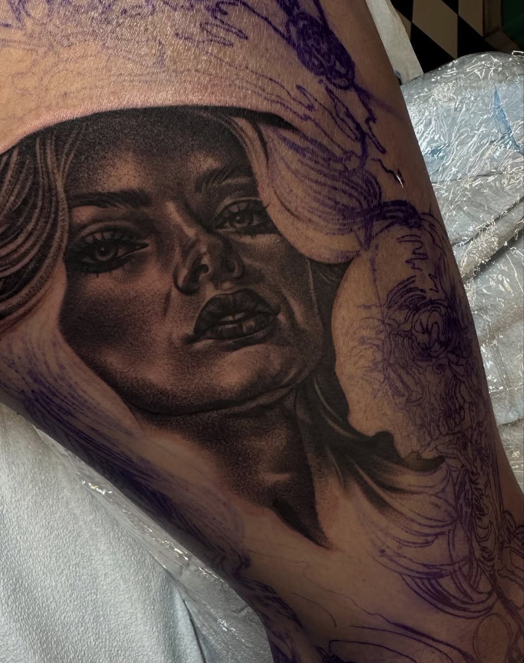 Tattoo by @cv__tattoo — realism, black_and_grey