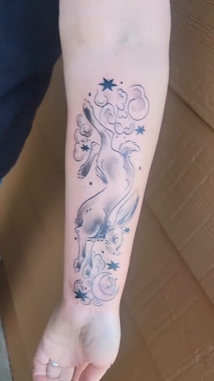 Tattoo by @ladyj_tattoos — fine_line, black_and_grey