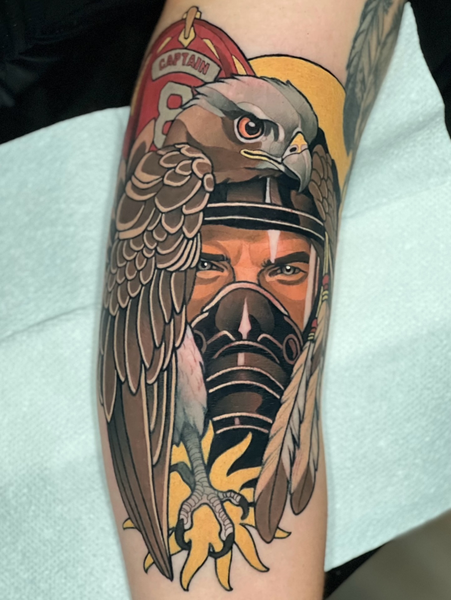 Tattoo by @tyler_wrong97 — american_traditional, realism