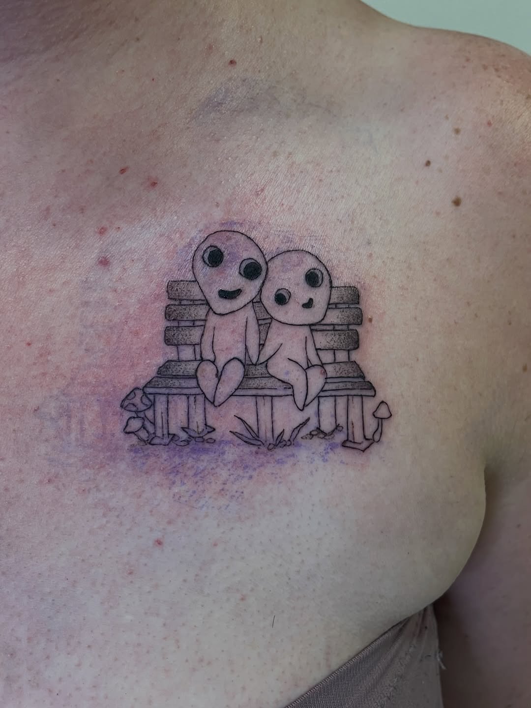 Tattoo by @laceybtattoos — fine_line, anime