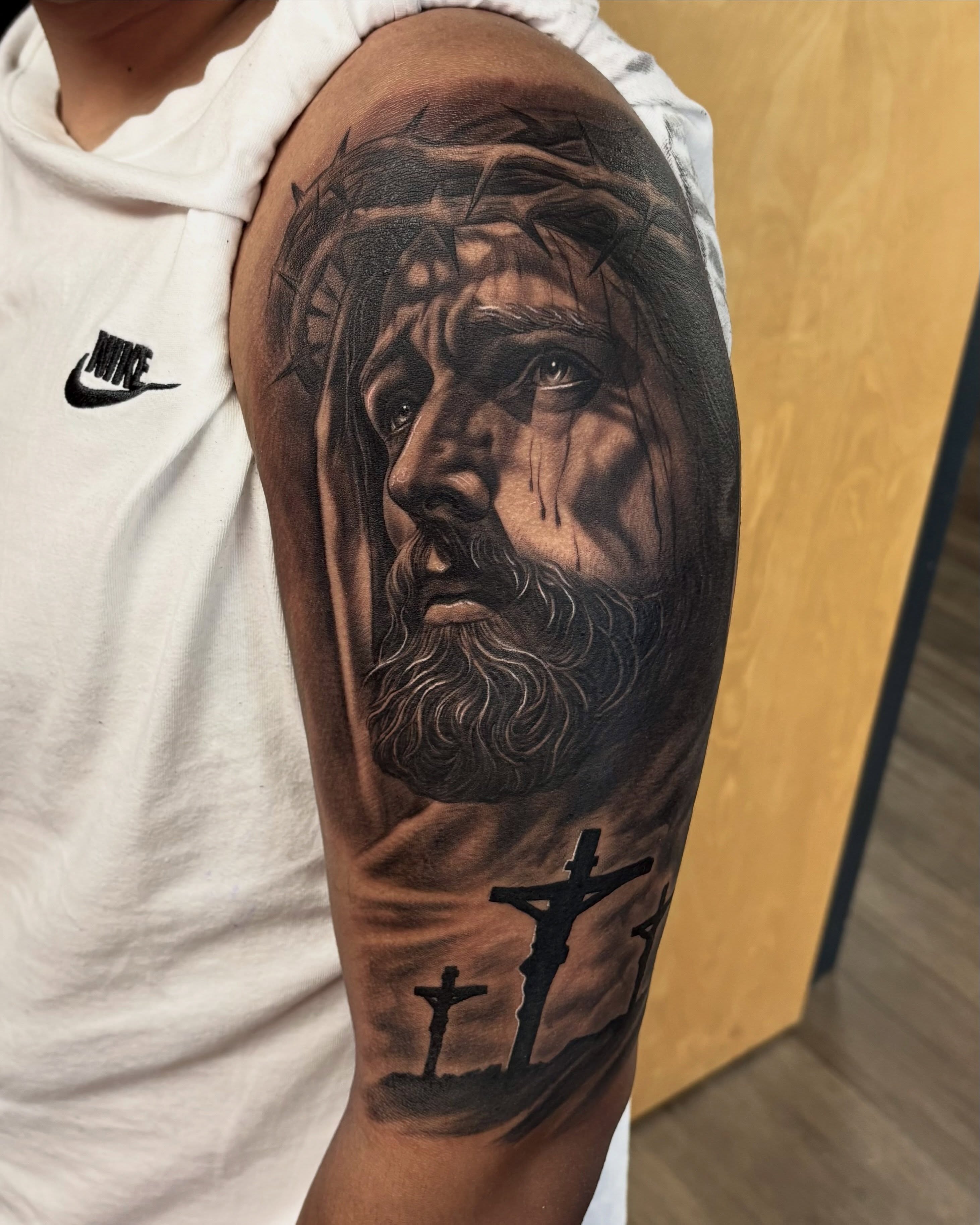 Tattoo by @boblindelltattoos — realism, dark_realism