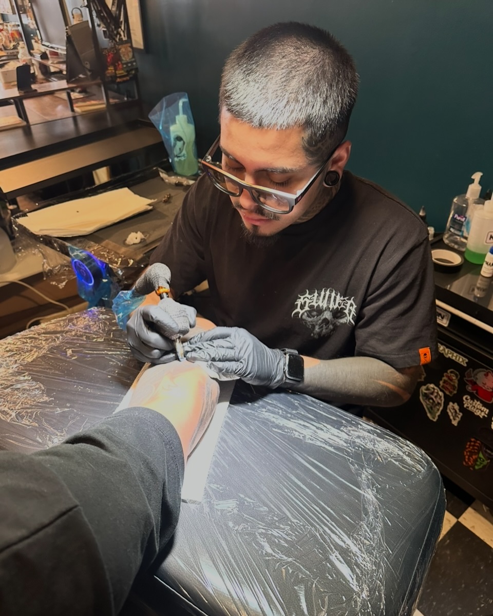 Tattoo by @boblindelltattoos — dotwork