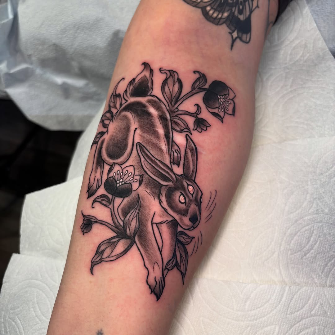 Tattoo by @reidelizabethtattoo — black_and_grey, realism