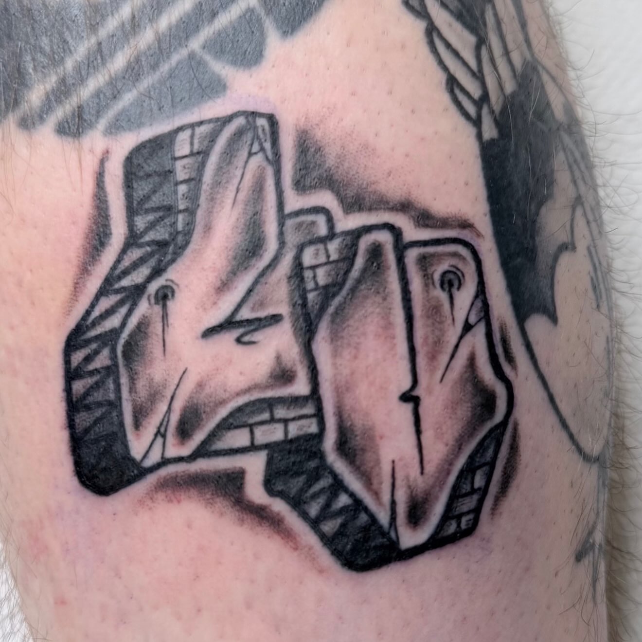 Tattoo by @adawgg_tattoos — black_and_grey