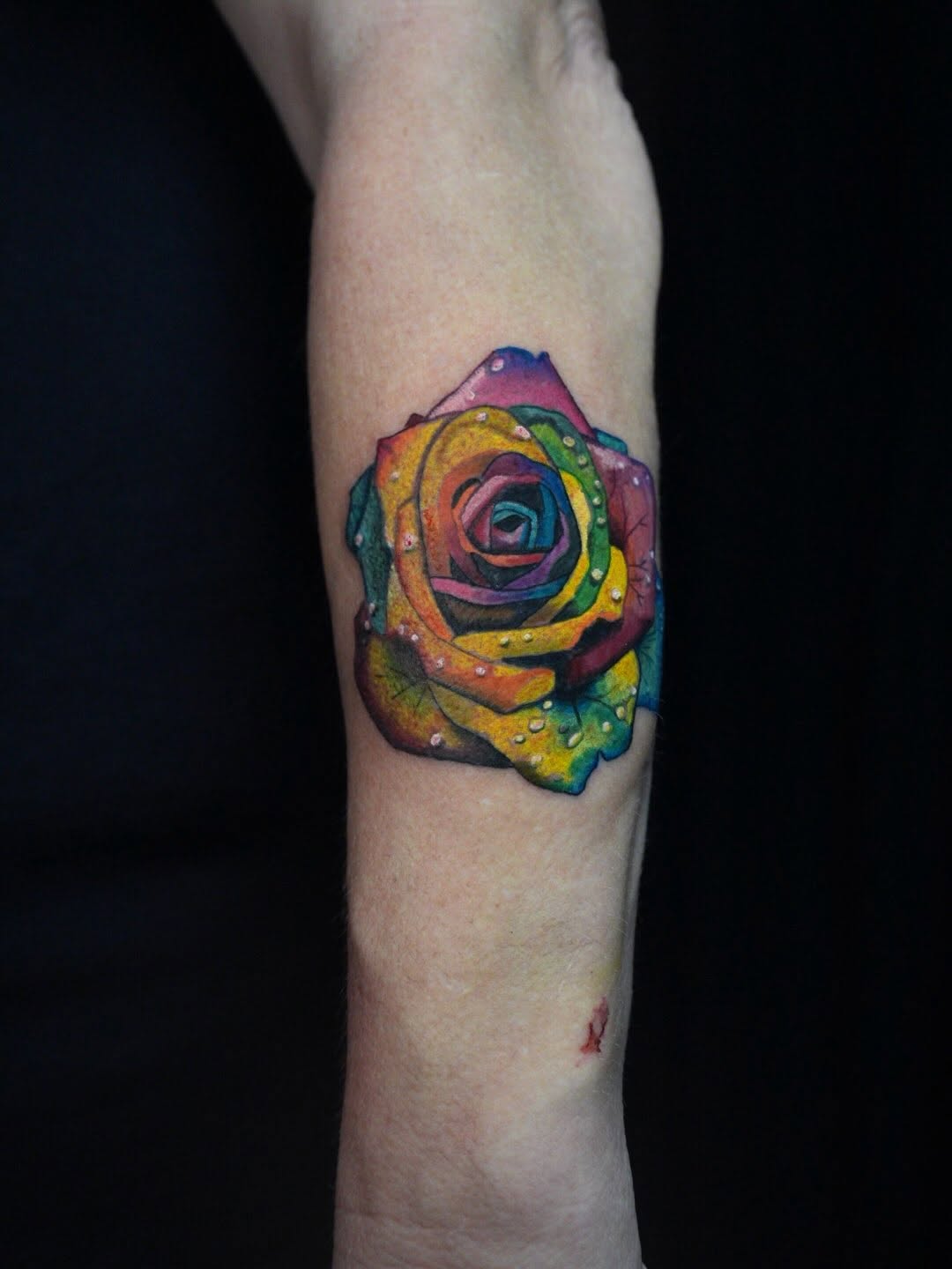 Tattoo by @rayvin_tattoos — realism, watercolor