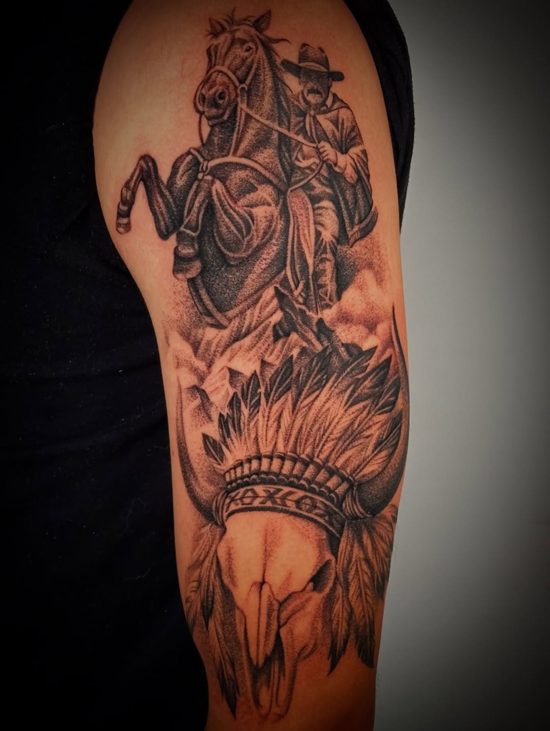 Tattoo by @mriverotattoos — realism, black_and_grey