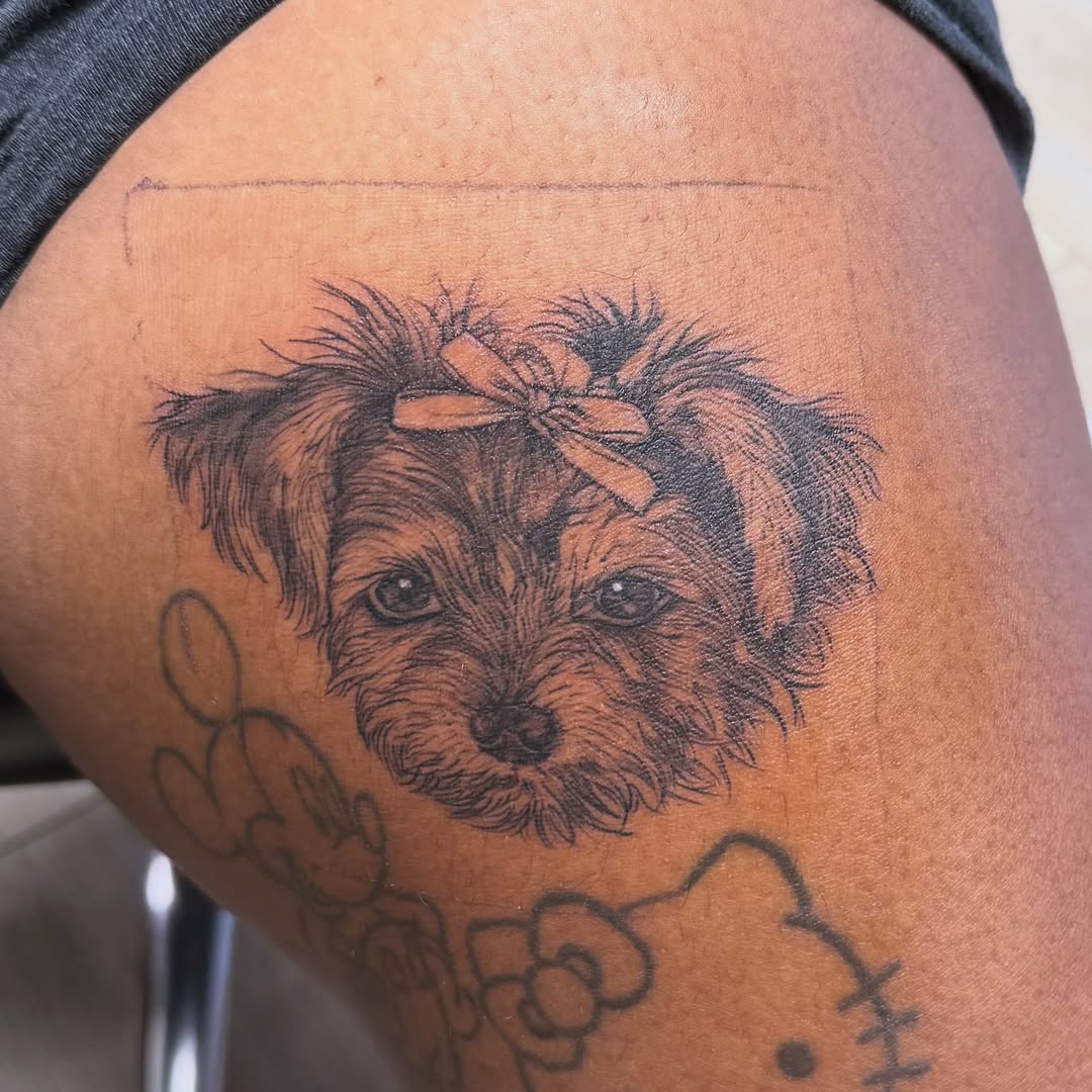 Tattoo by @bossladyphe1 — realism, black_and_grey