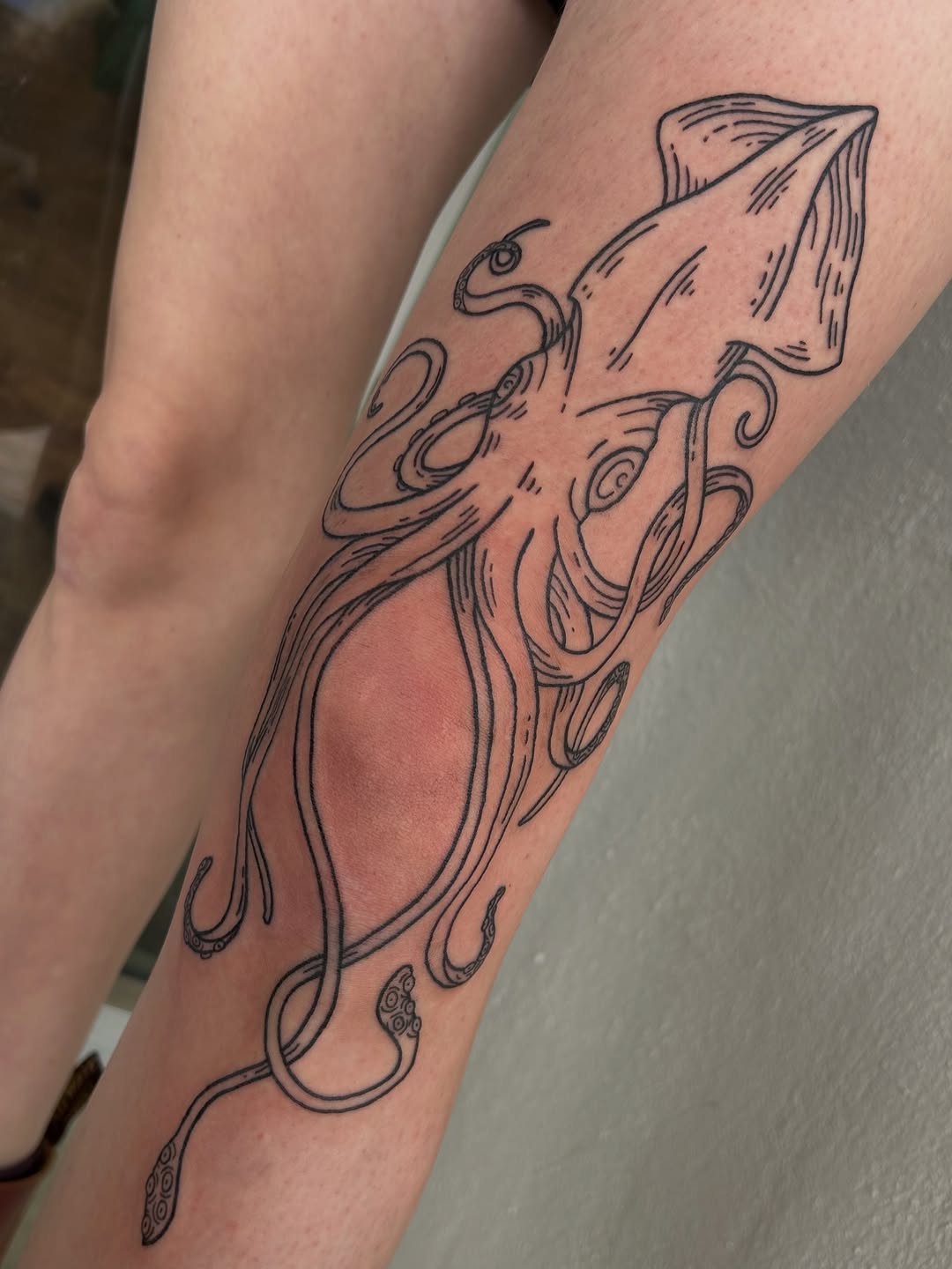 Tattoo by @stabbing_strawberries — blackwork