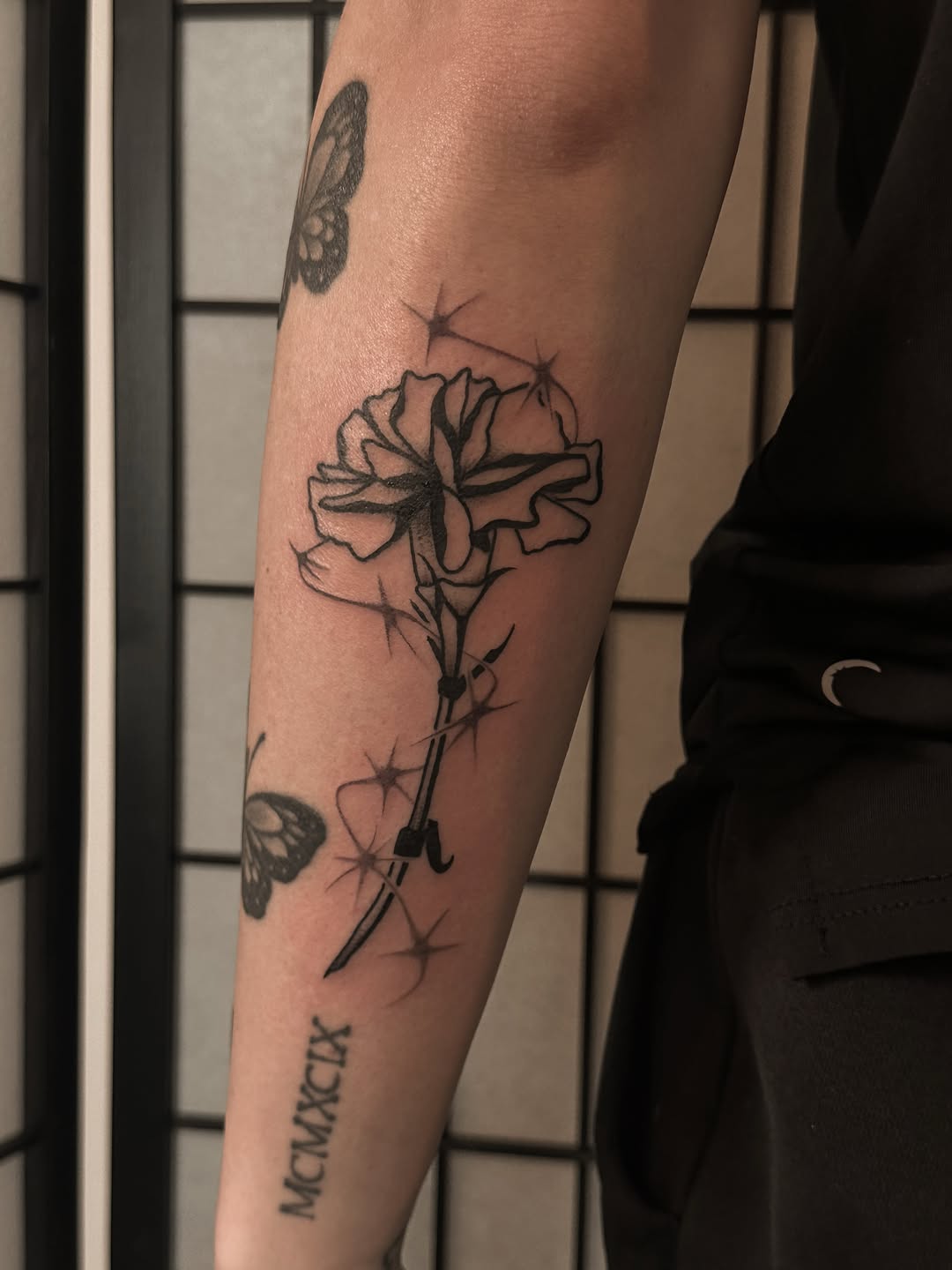 Tattoo by @into.thegraves — fine_line, black_and_grey