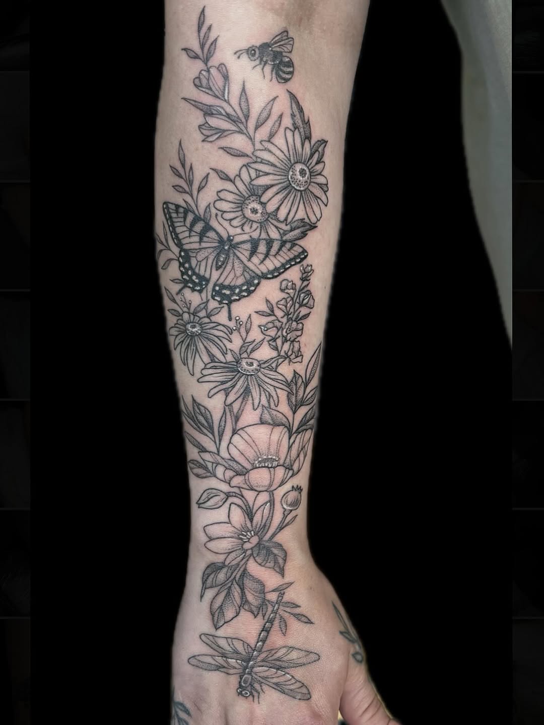 Tattoo by @sabbytattz — fine_line, black_and_grey