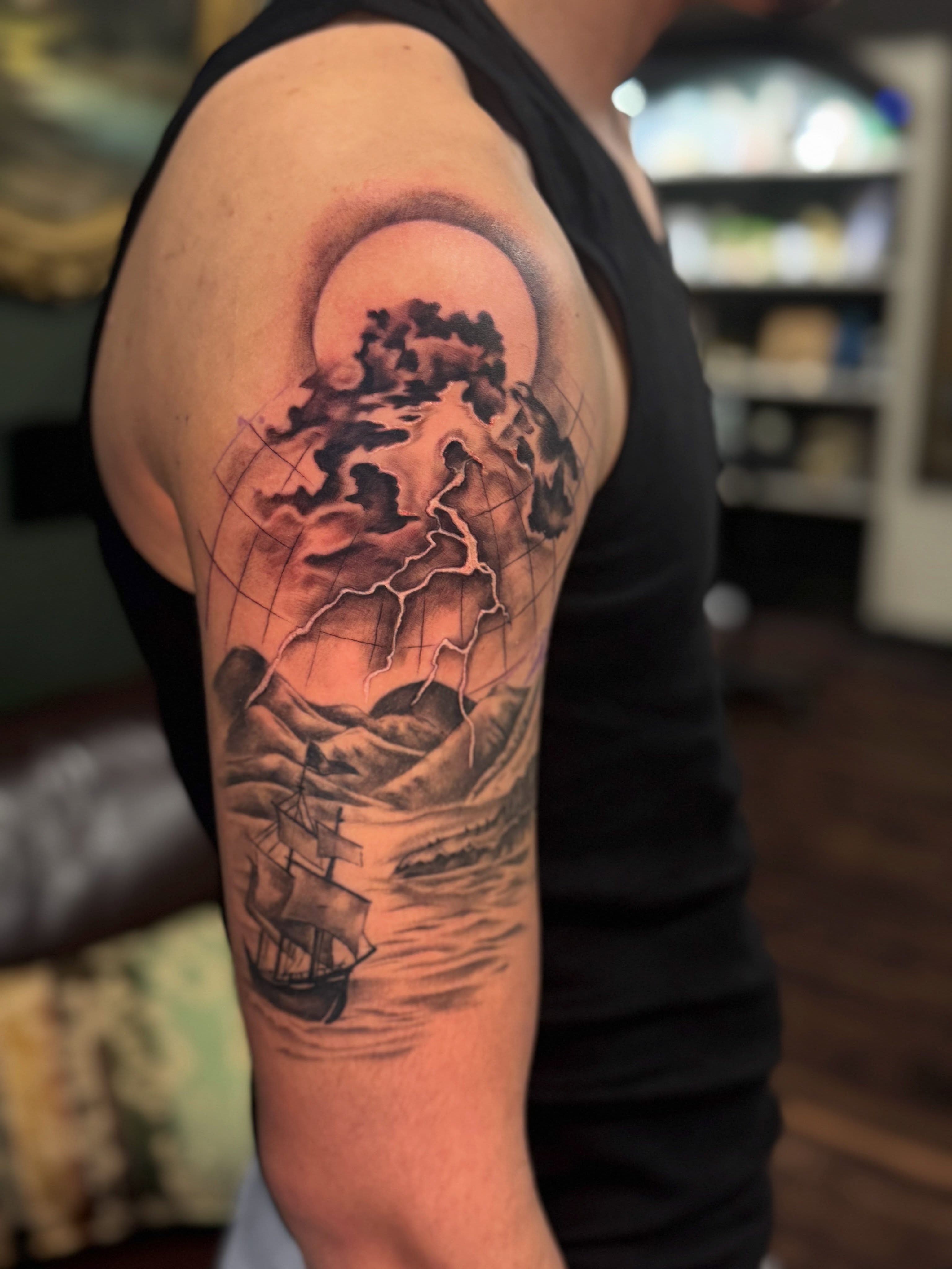 Tattoo by @lilylorraine_tattoos — black_and_grey, realism