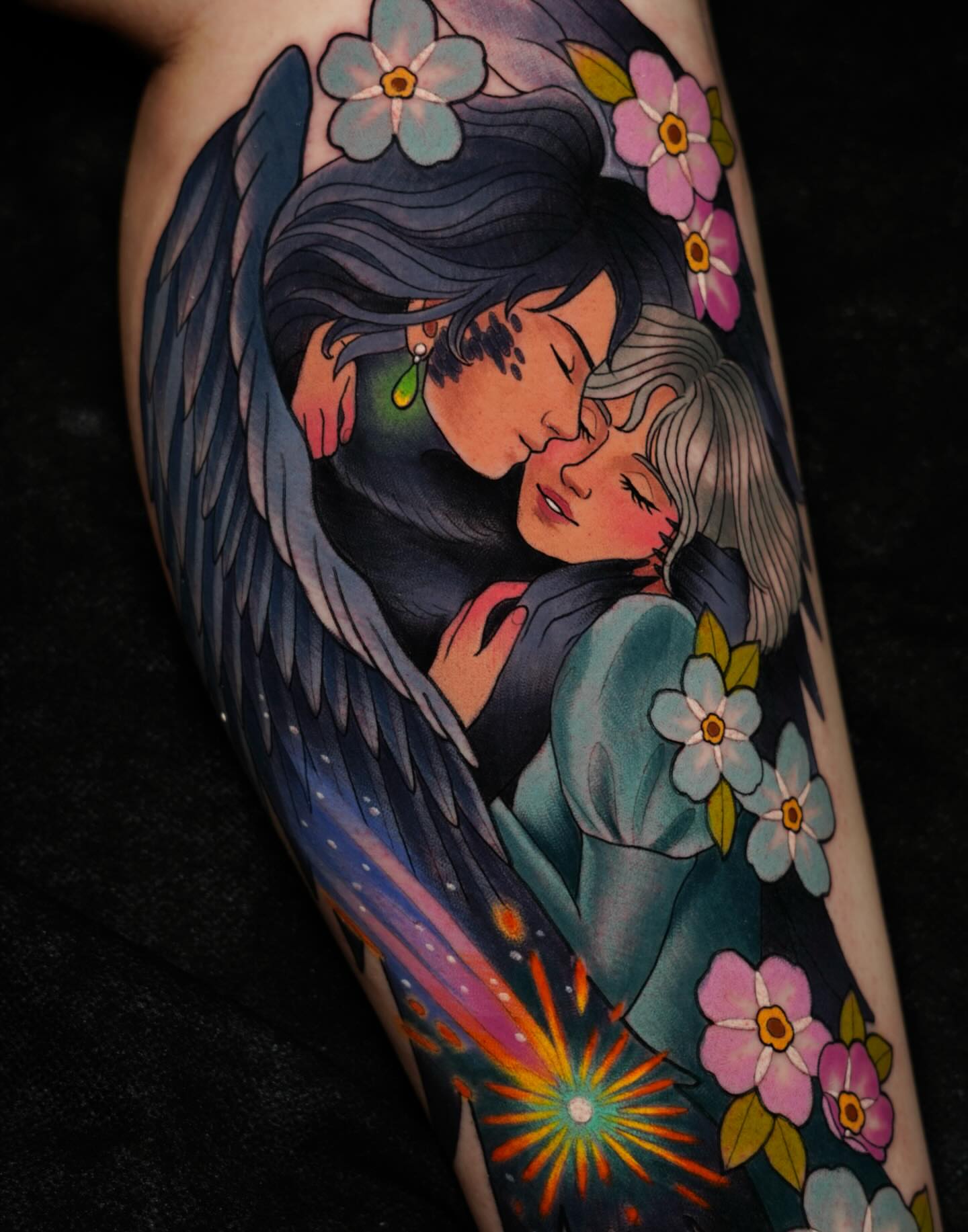 Tattoo by @sketchbrooke_ — illustrative, anime