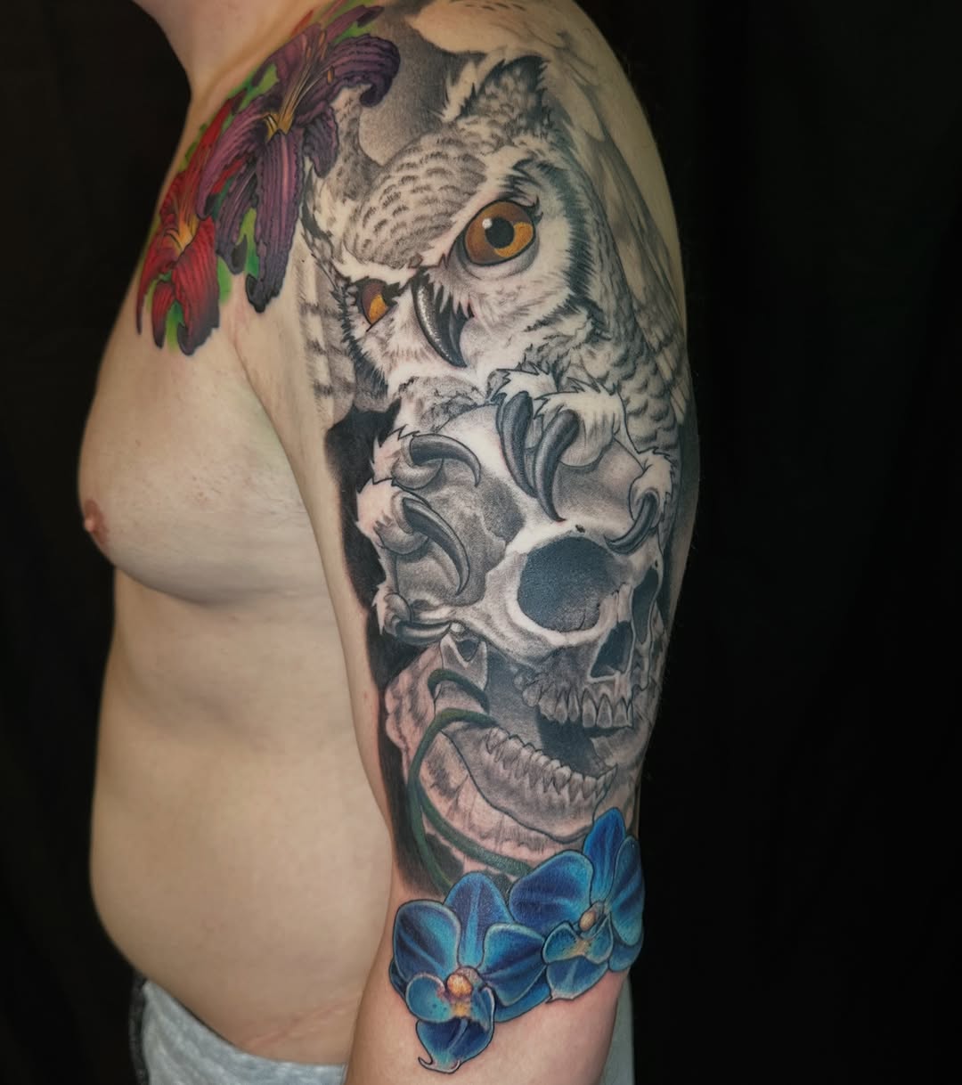 Tattoo by @shanebakertattoo — realism, black_and_grey