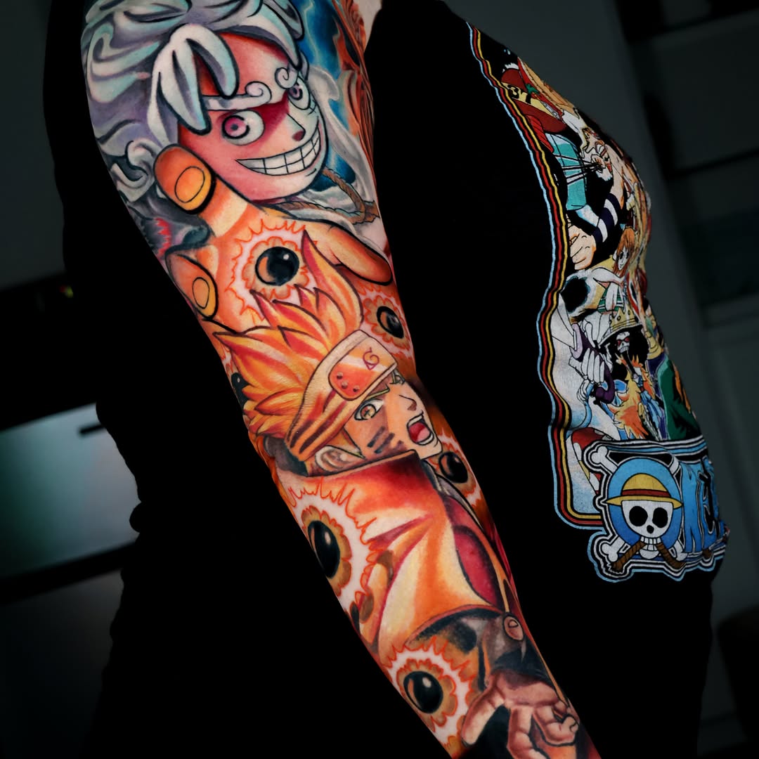 Tattoo by @xcalibertattoo — anime, realism