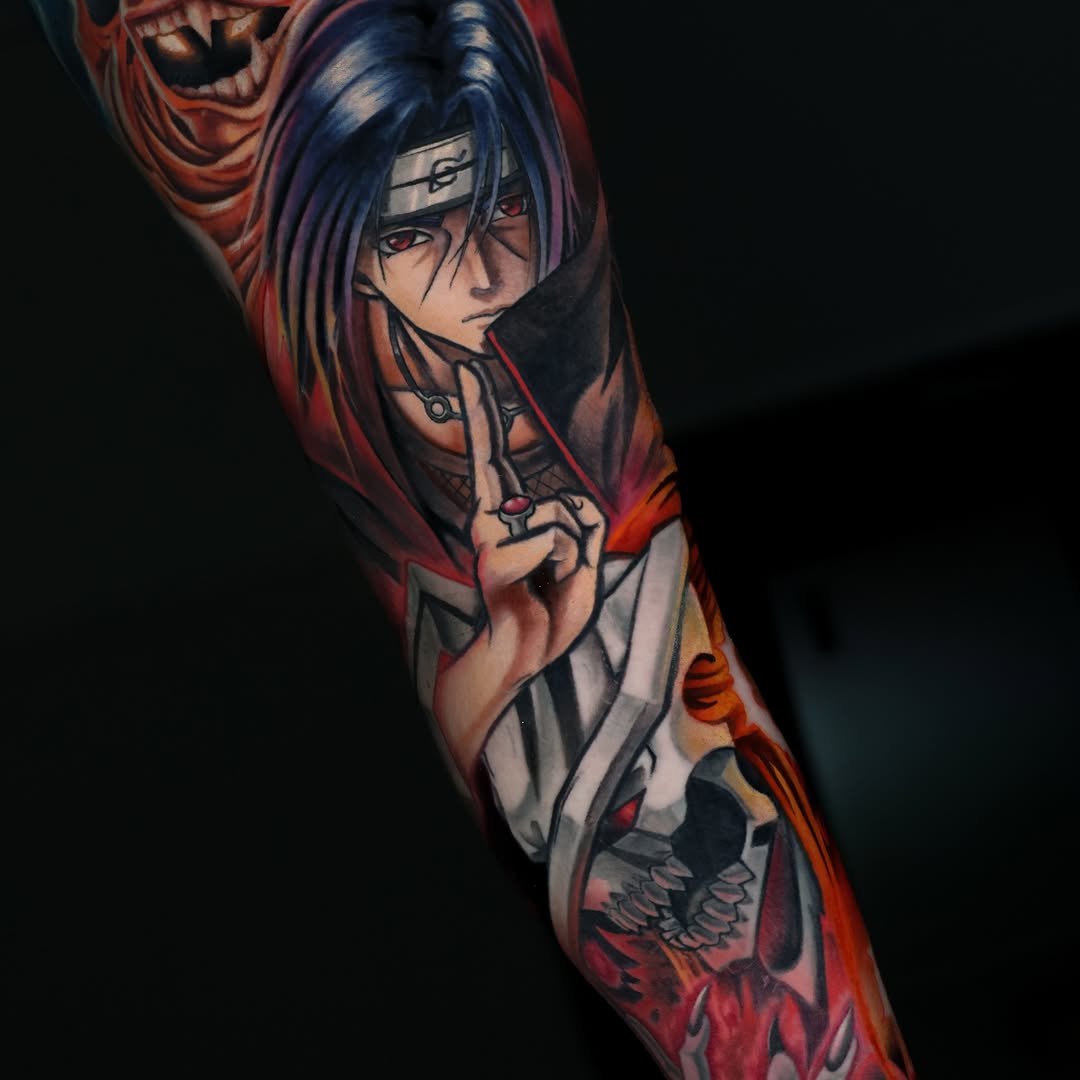 Tattoo by @xcalibertattoo — anime, realism