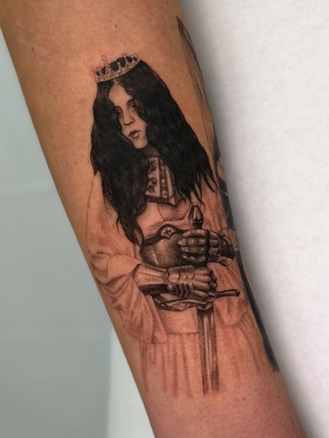 Tattoo by @ilovebluestattoos โ realism, dotwork