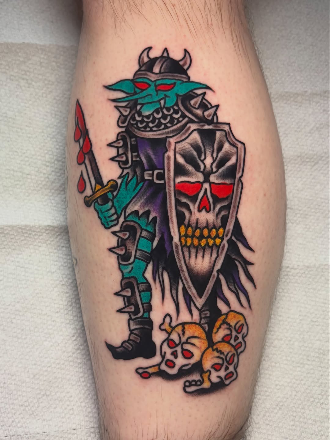 Tattoo by @davidarmacost โ american_traditional, new_school