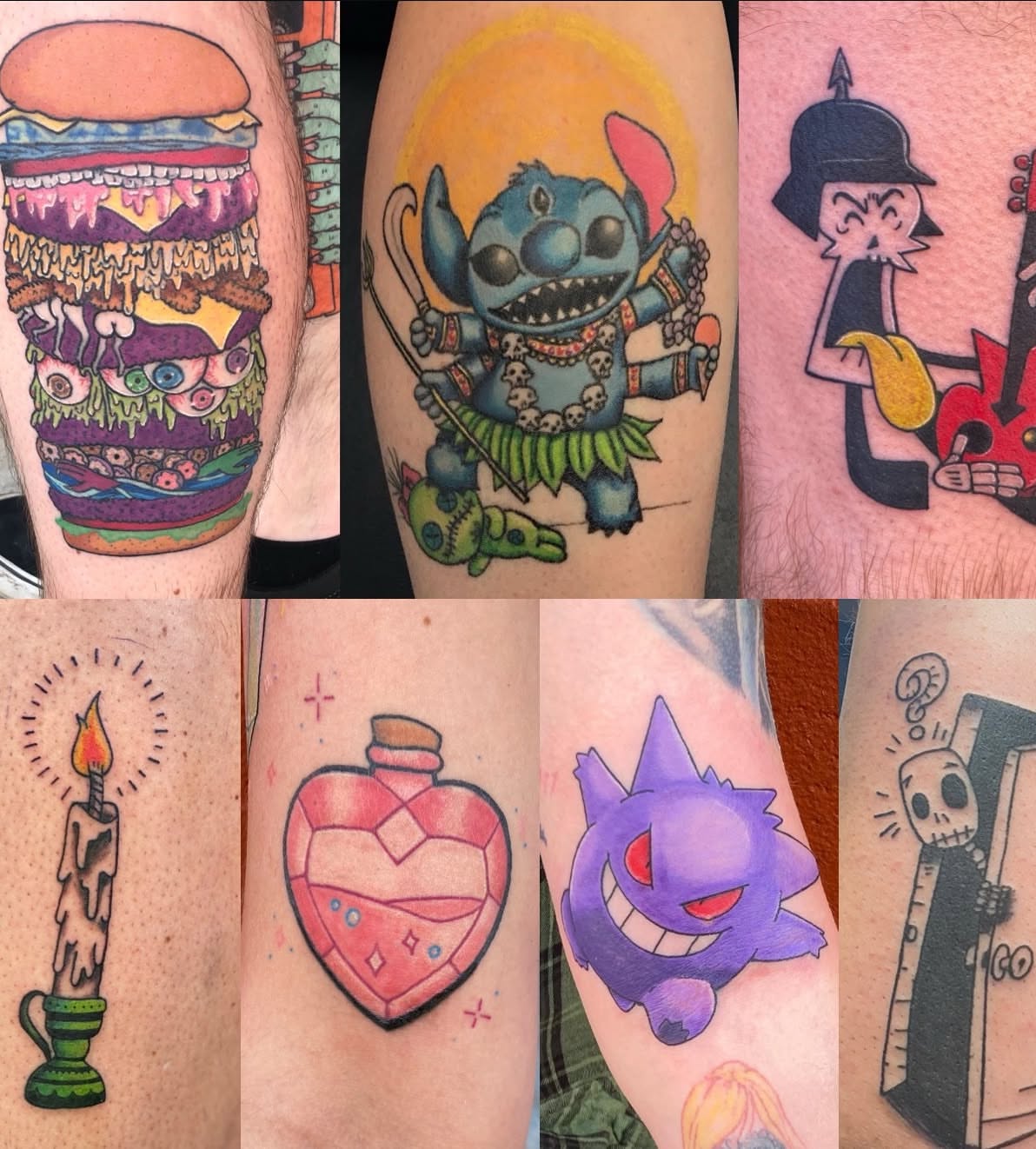 Burger American traditional tattoo on the forearm by Destinee DeFriece