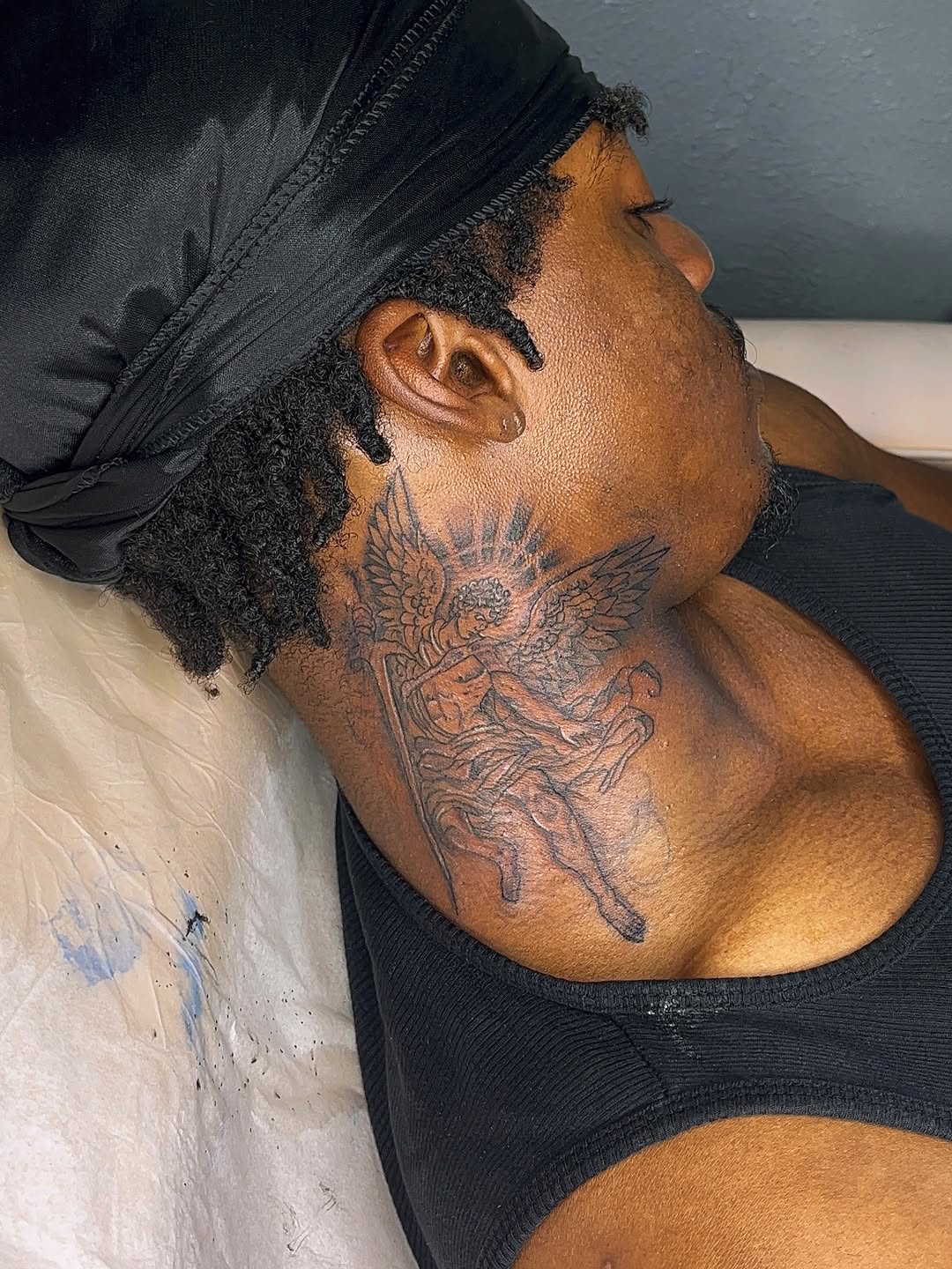 Tattoo by @xlynaeink — black_and_grey, realism