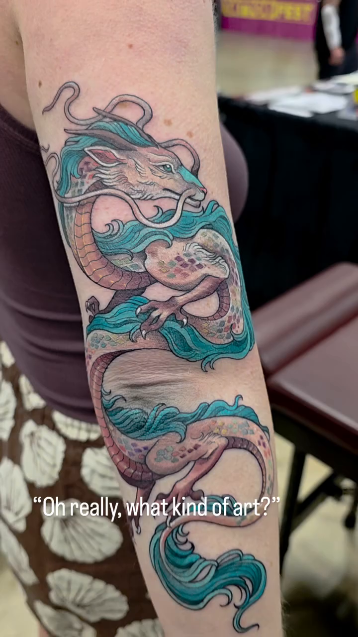 Dragon japanese irezumi tattoo by Jessica Canvas