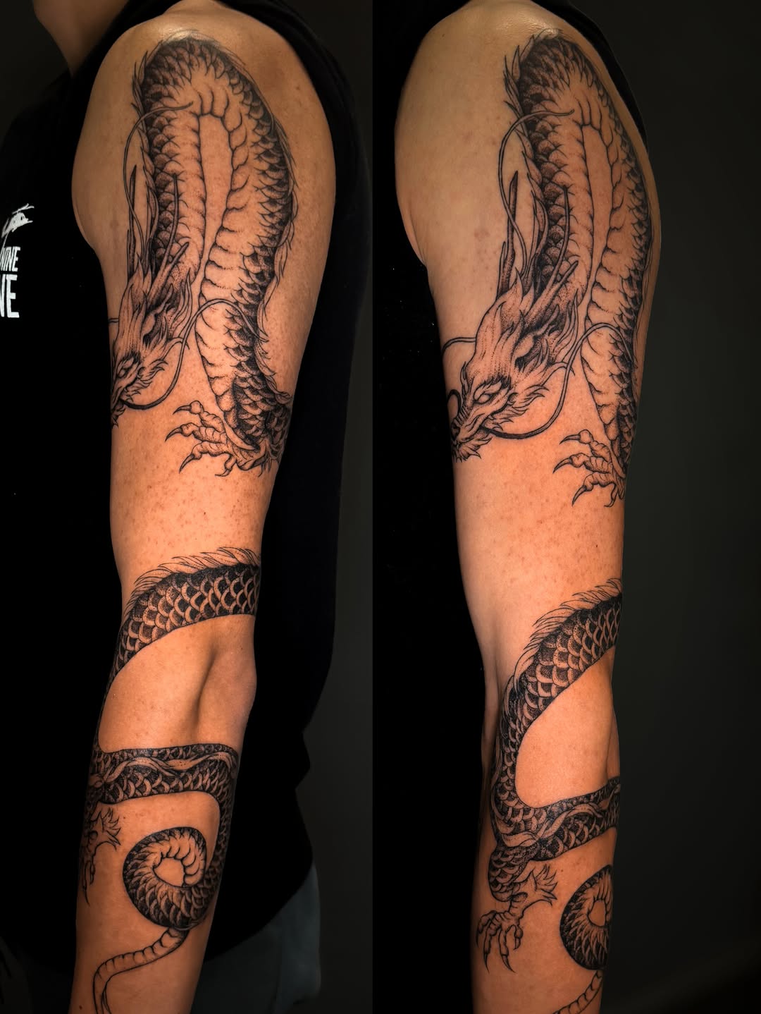 Tattoo by @tatbykam — japanese_irezumi, black_and_grey