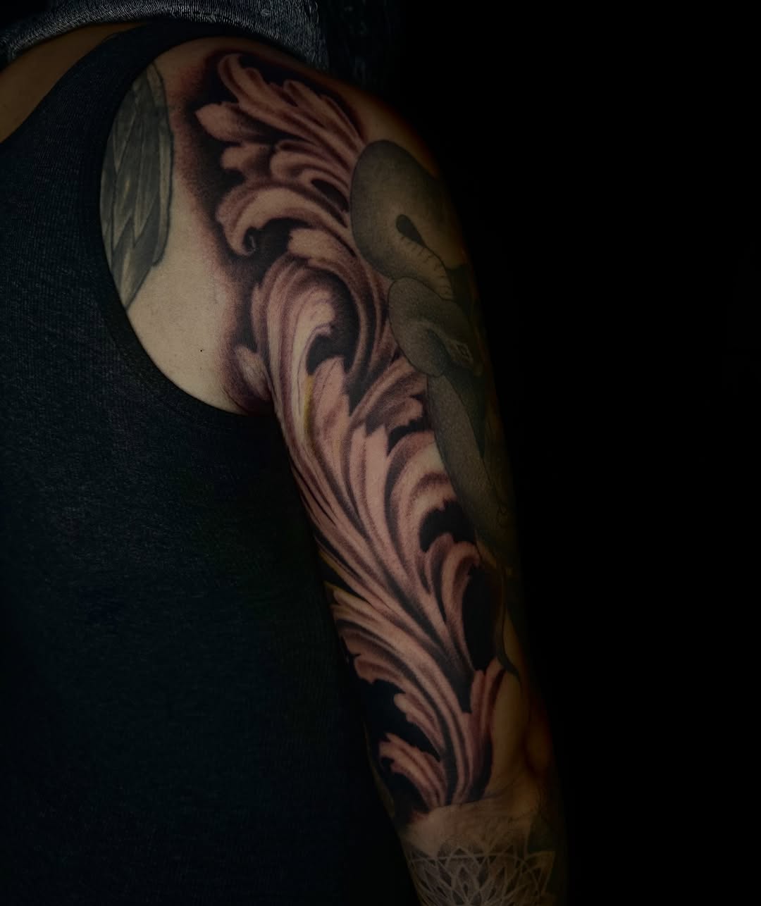 Tattoo by @forbidden_skin_designs — black_and_grey, ornamental