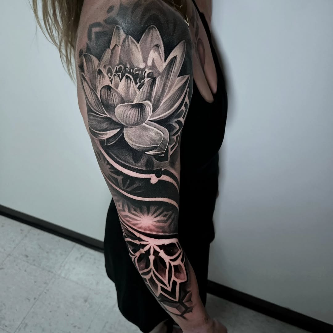 Tattoo by @tylermalek — black_and_grey, realism