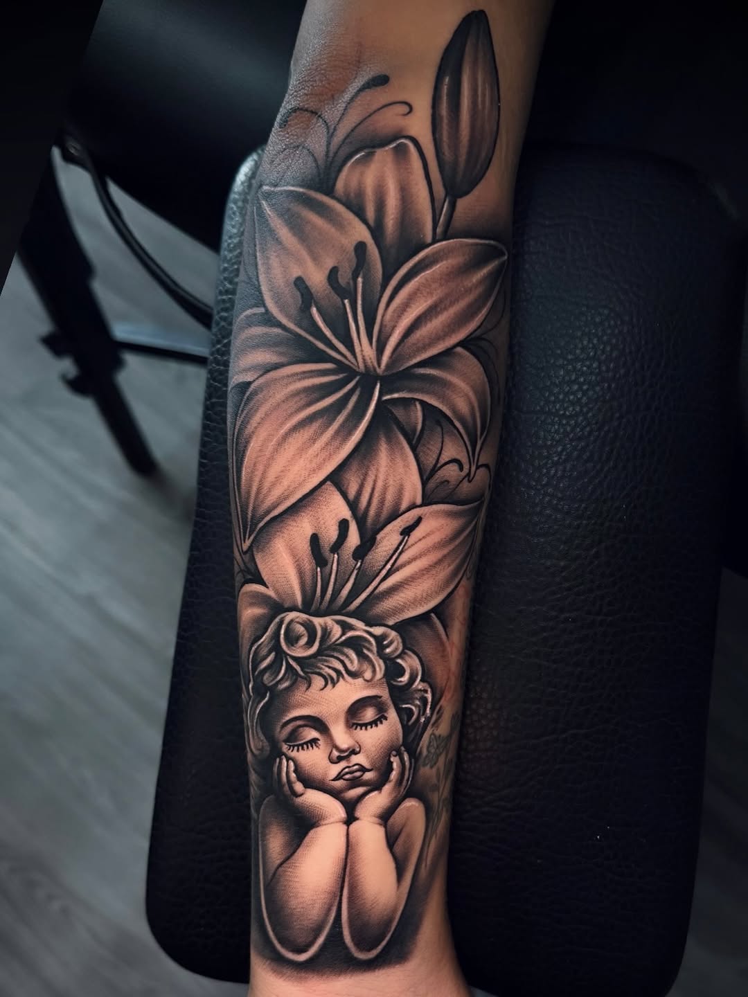 Tattoo by @aleks_tat2 — realism, black_and_grey