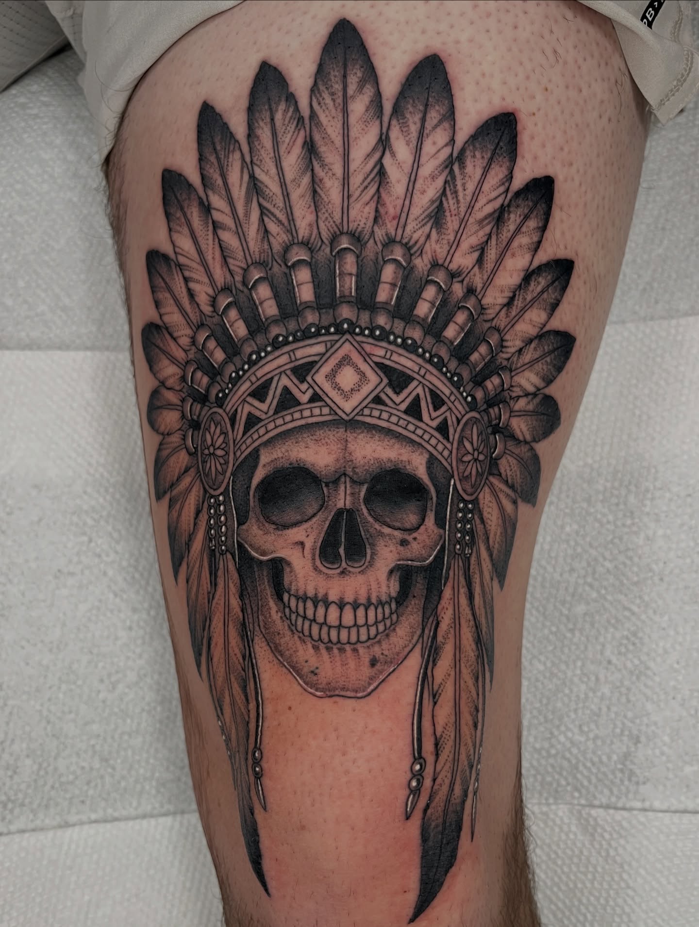 Tattoo by @tattoosbyjordanhunt — black_and_grey, realism