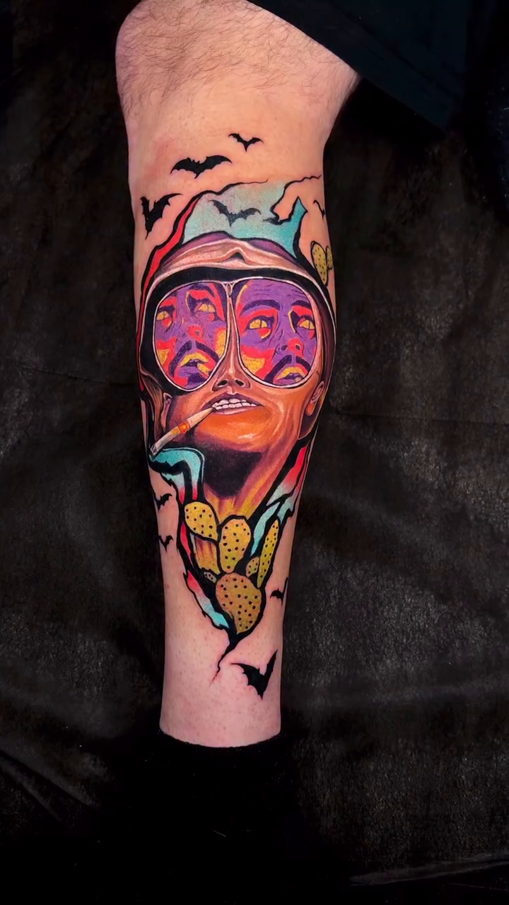 Tattoo by @sethholmestattoos — new_school, trash_polka