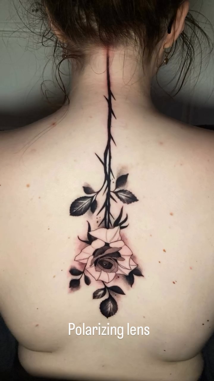 Tattoo by @rizzie_tat2 — fine_line, black_and_grey