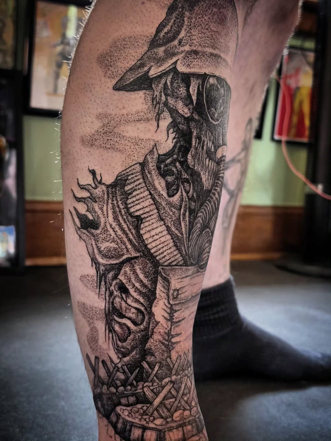Tattoo by @el_tejon โ dotwork, dark_realism