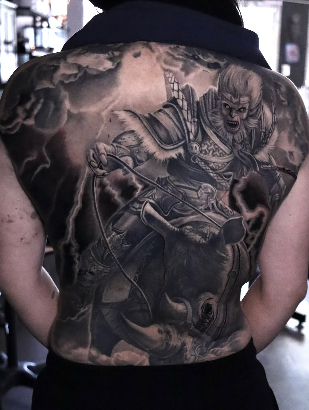 Tattoo by @crisp_ink — realism, black_and_grey
