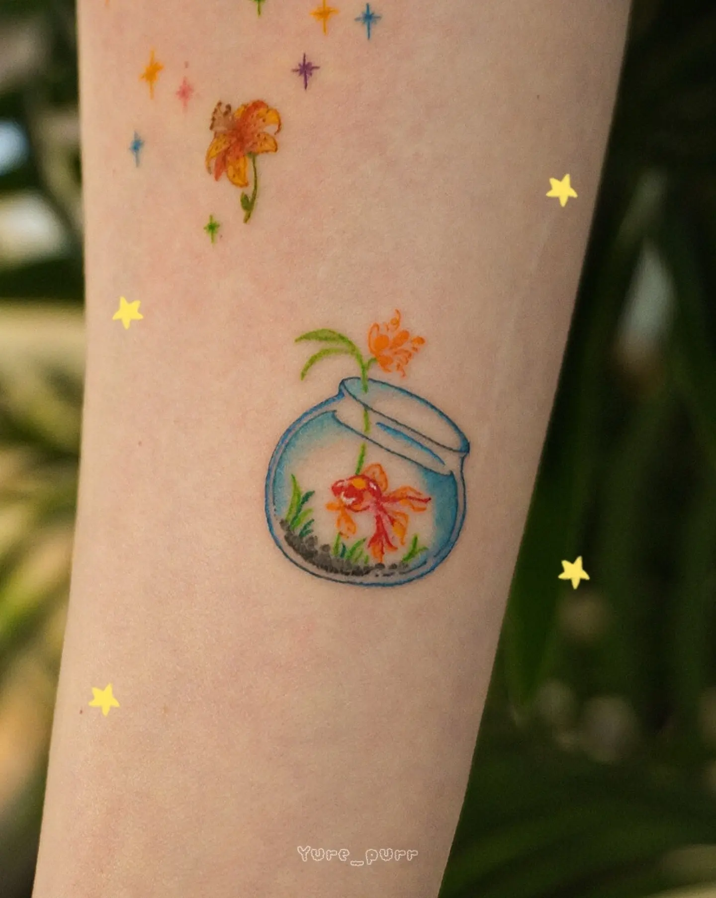 Tattoo by @yure_purr β watercolor