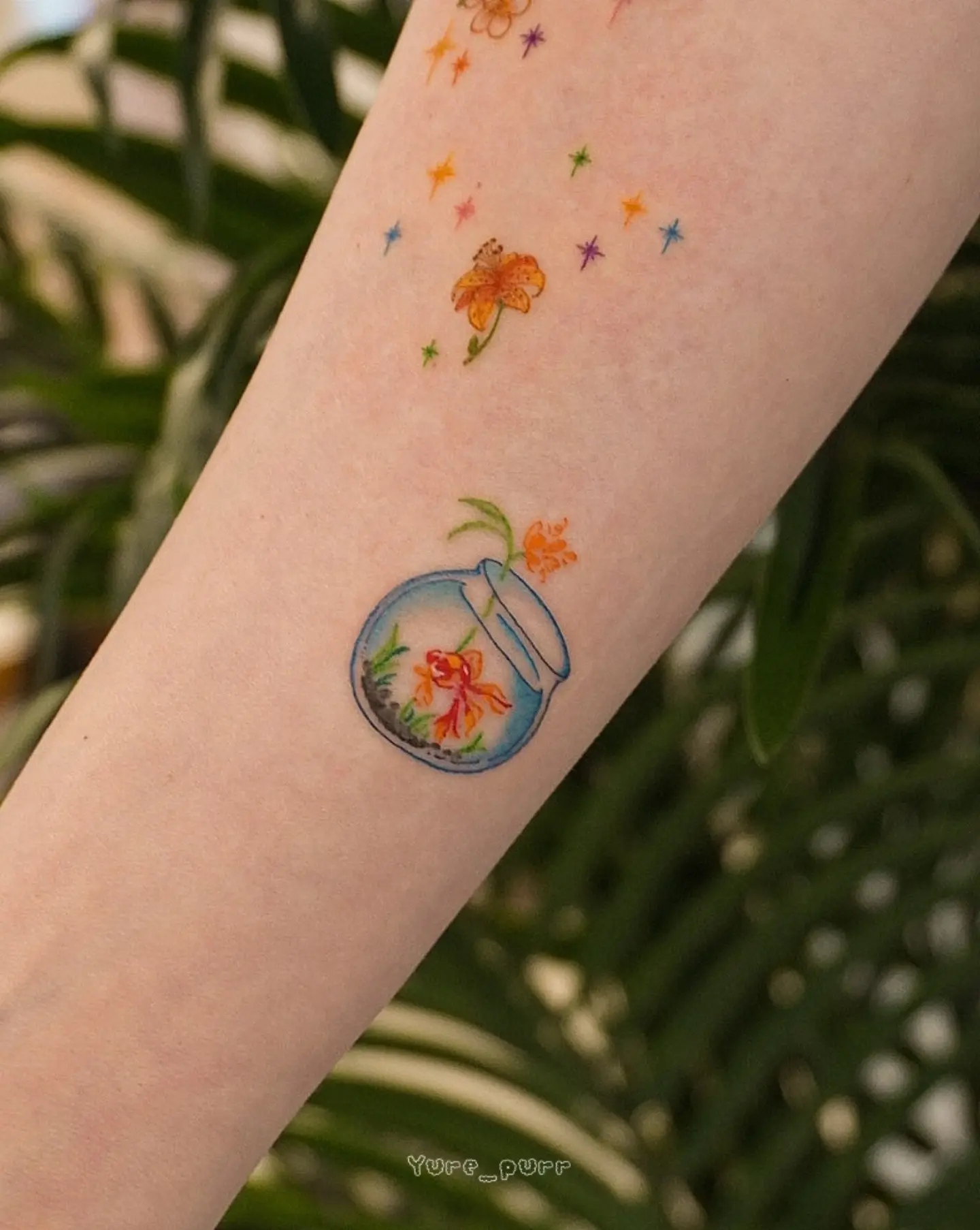 Tattoo by @yure_purr β watercolor
