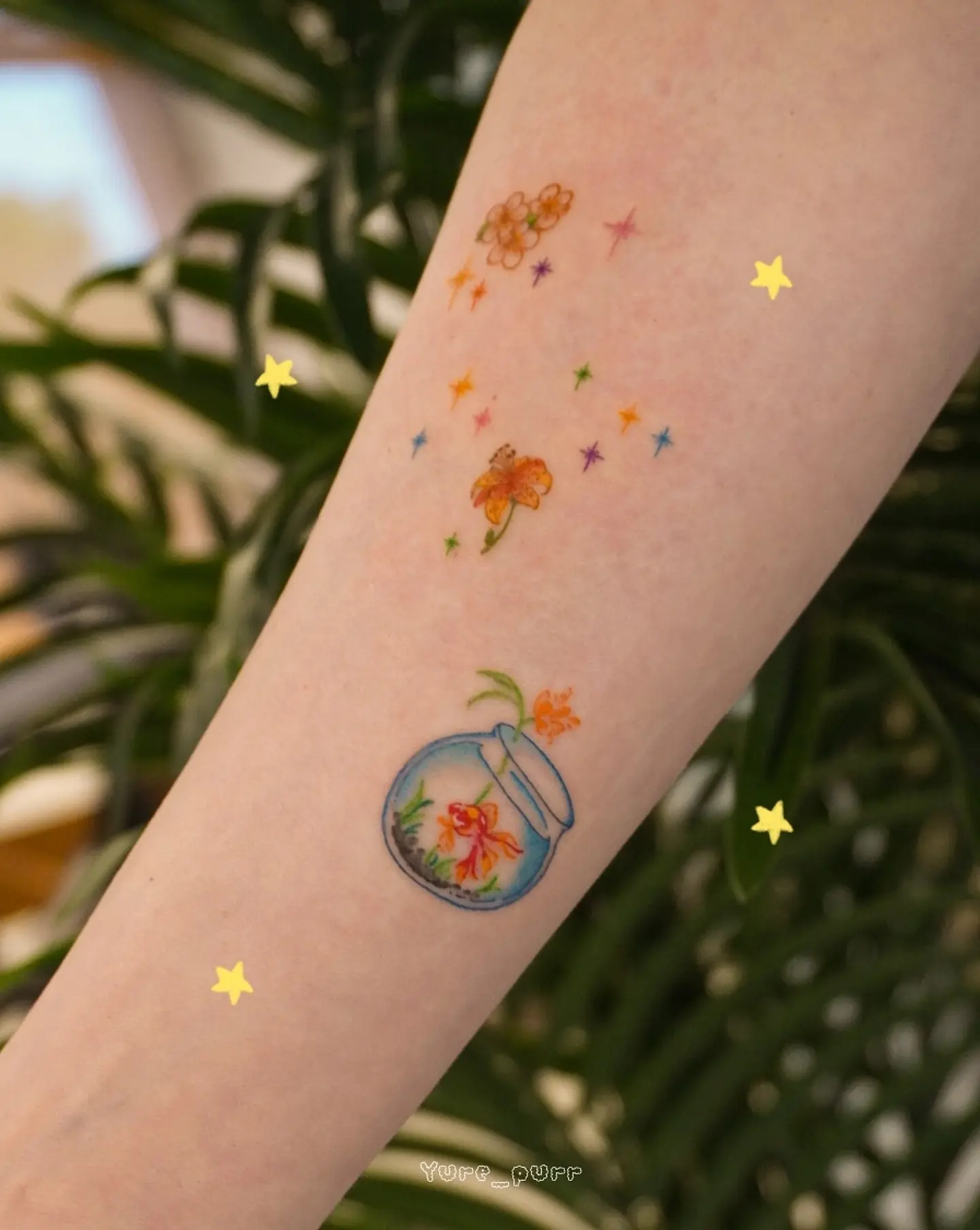 Tattoo by @yure_purr β watercolor