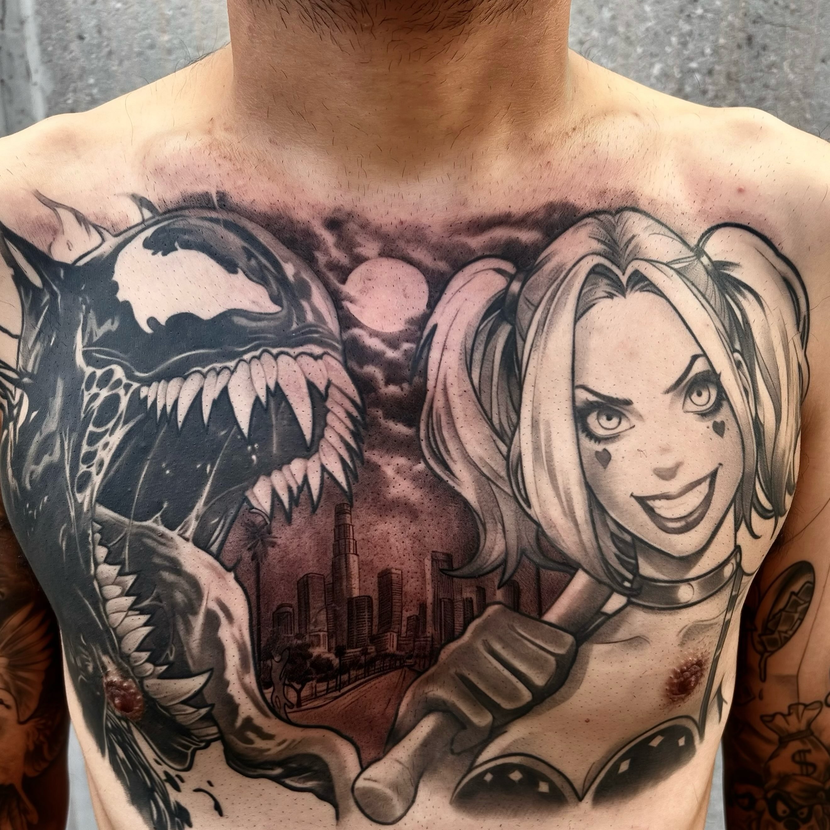 Tattoo by @anthonydavis83 โ black_and_grey, realism