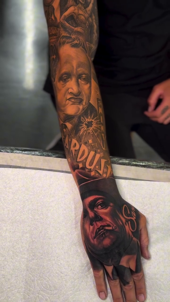 Tattoo by @winetat2 — realism, black_and_grey