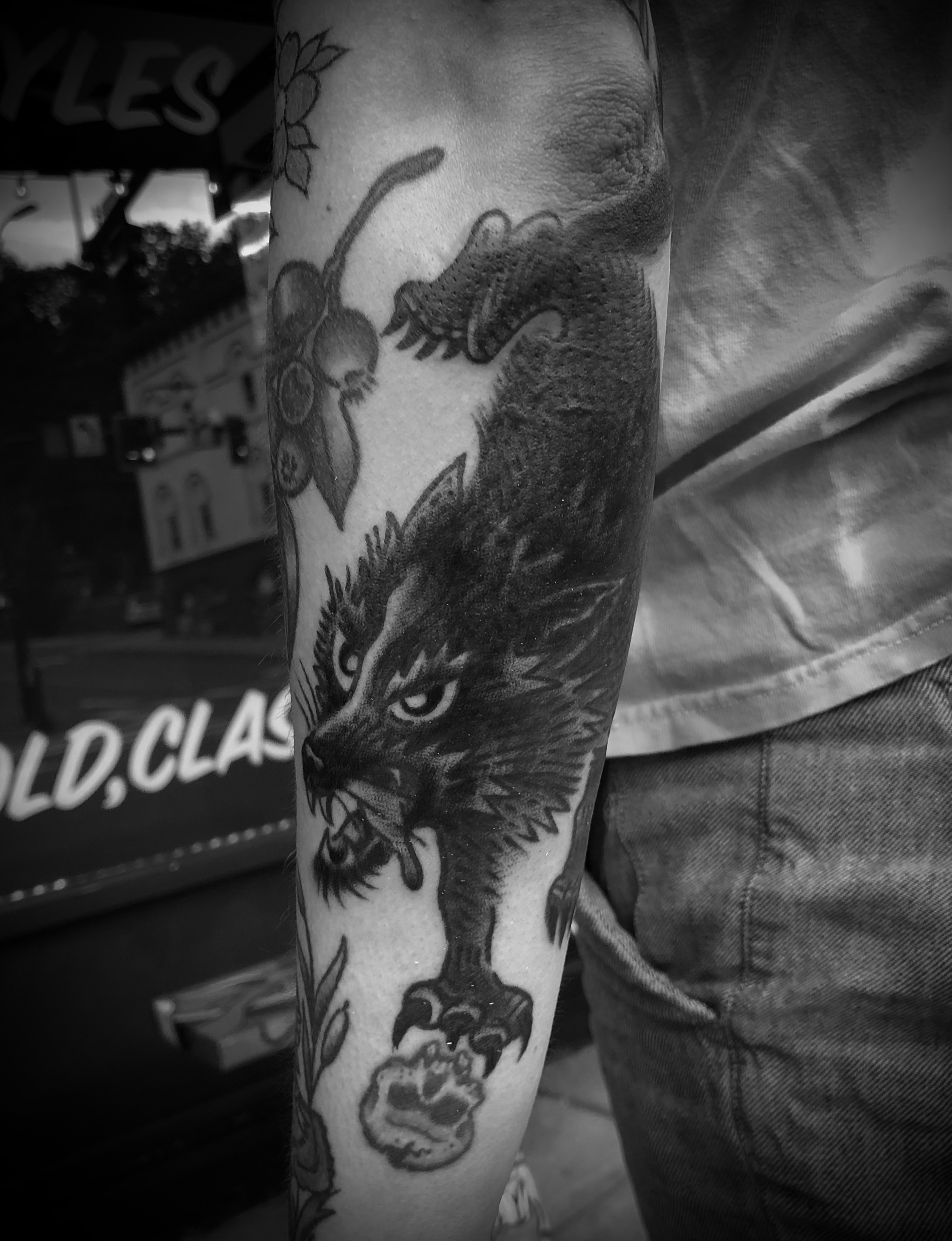 Tattoo by @marble_tattoos — black_and_grey, realism