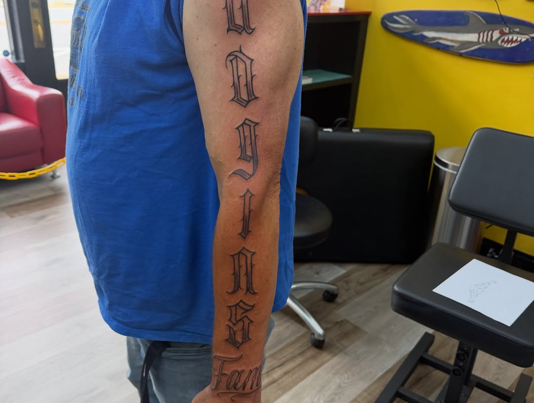 Tattoo by @mountpeaktattoo — lettering_script