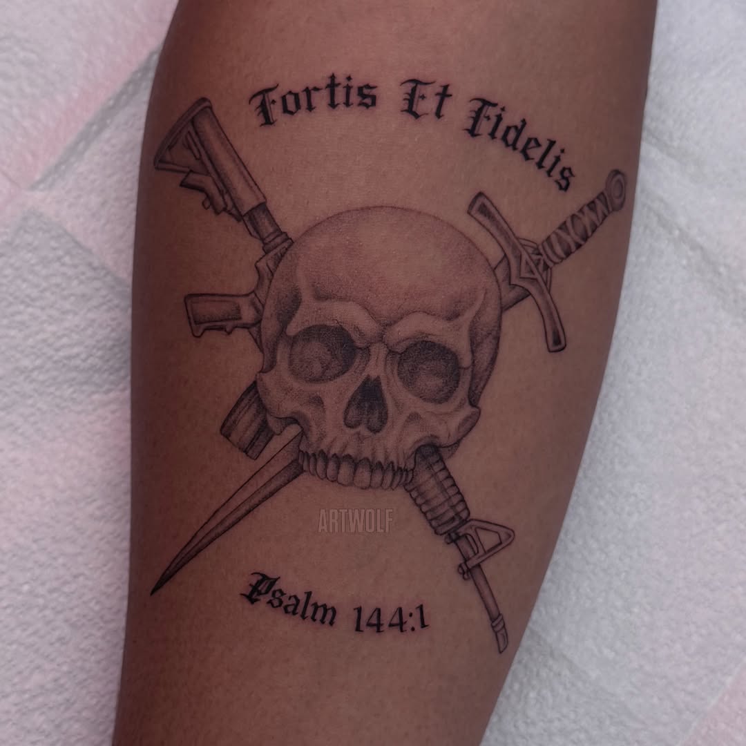 Tattoo by @artwolf β black_and_grey, realism