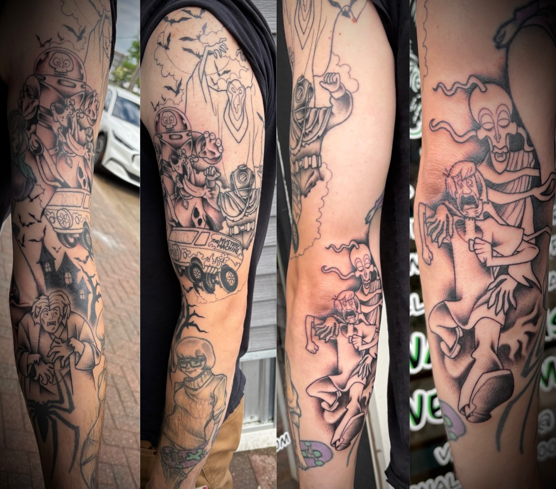 Tattoo by @hardcorn77 — black_and_grey