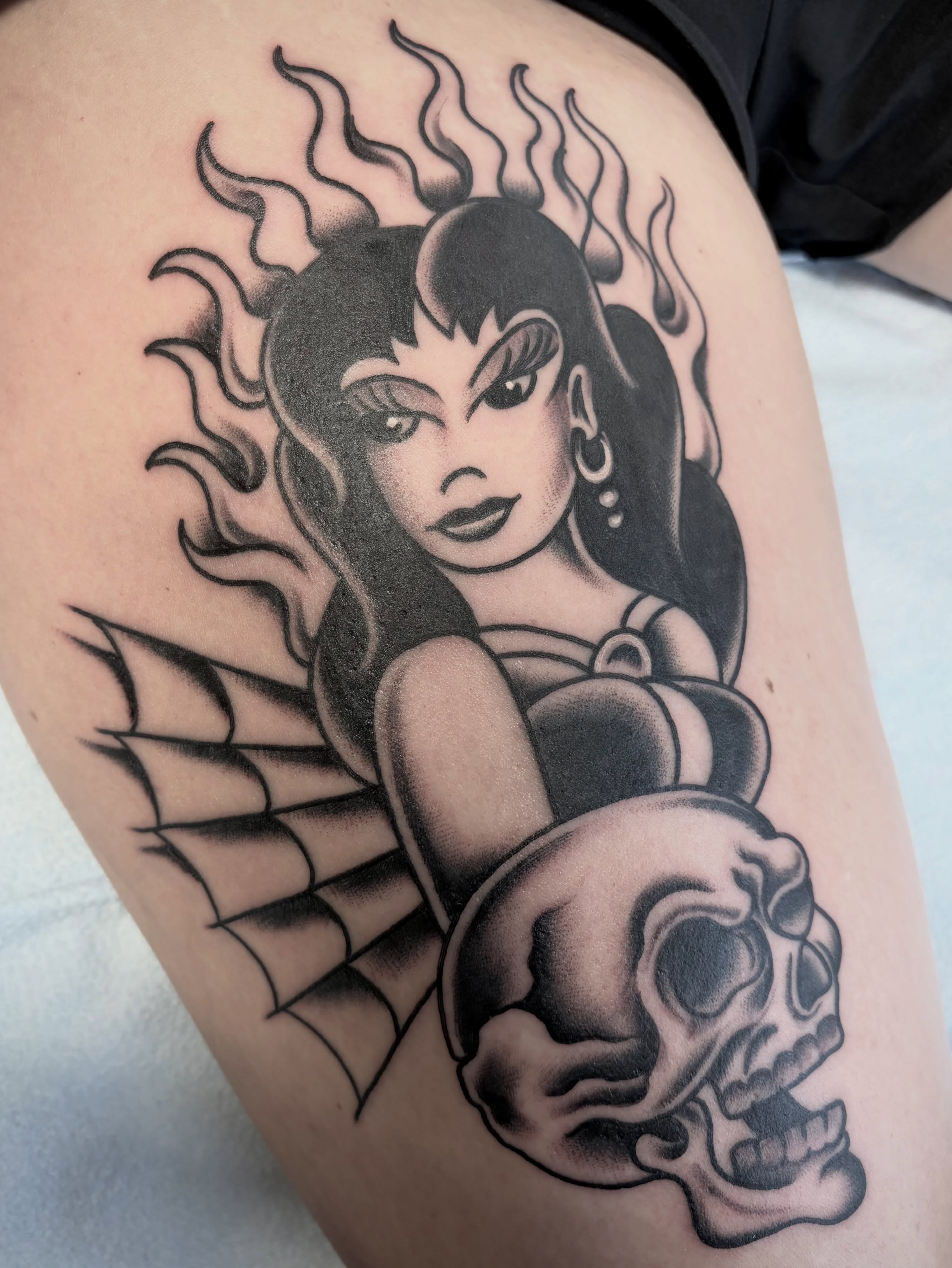 Tattoo by @micheal_tattoo โ american_traditional, black_and_grey