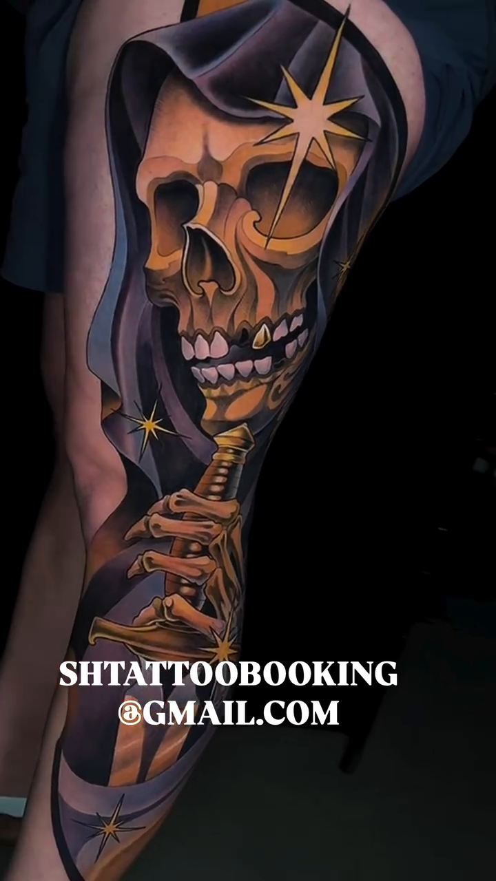 Tattoo by @stephanieheffrontattoos — realism, dark_realism