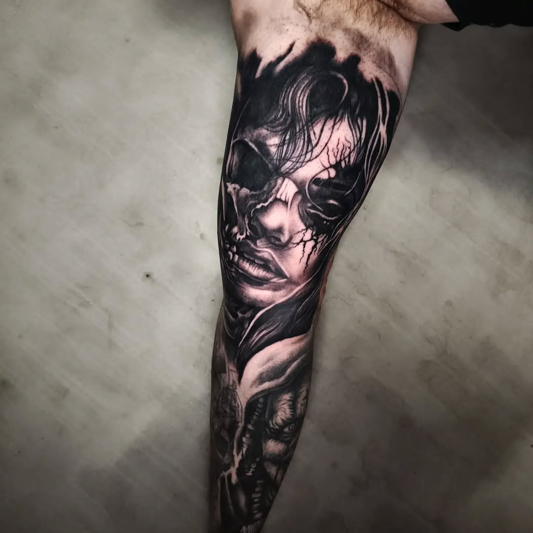 Tattoo by @alexlondontattoo โ realism, dark_realism