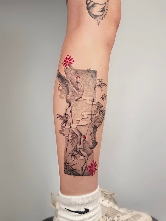 Tattoo by @millakastattoos β japanese_irezumi, dotwork