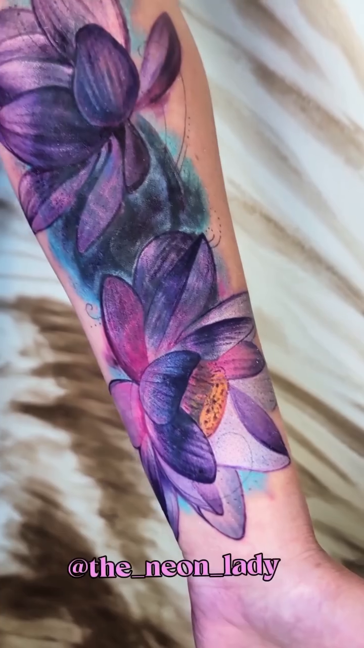 Tattoo by @the_neon_lady — realism, watercolor