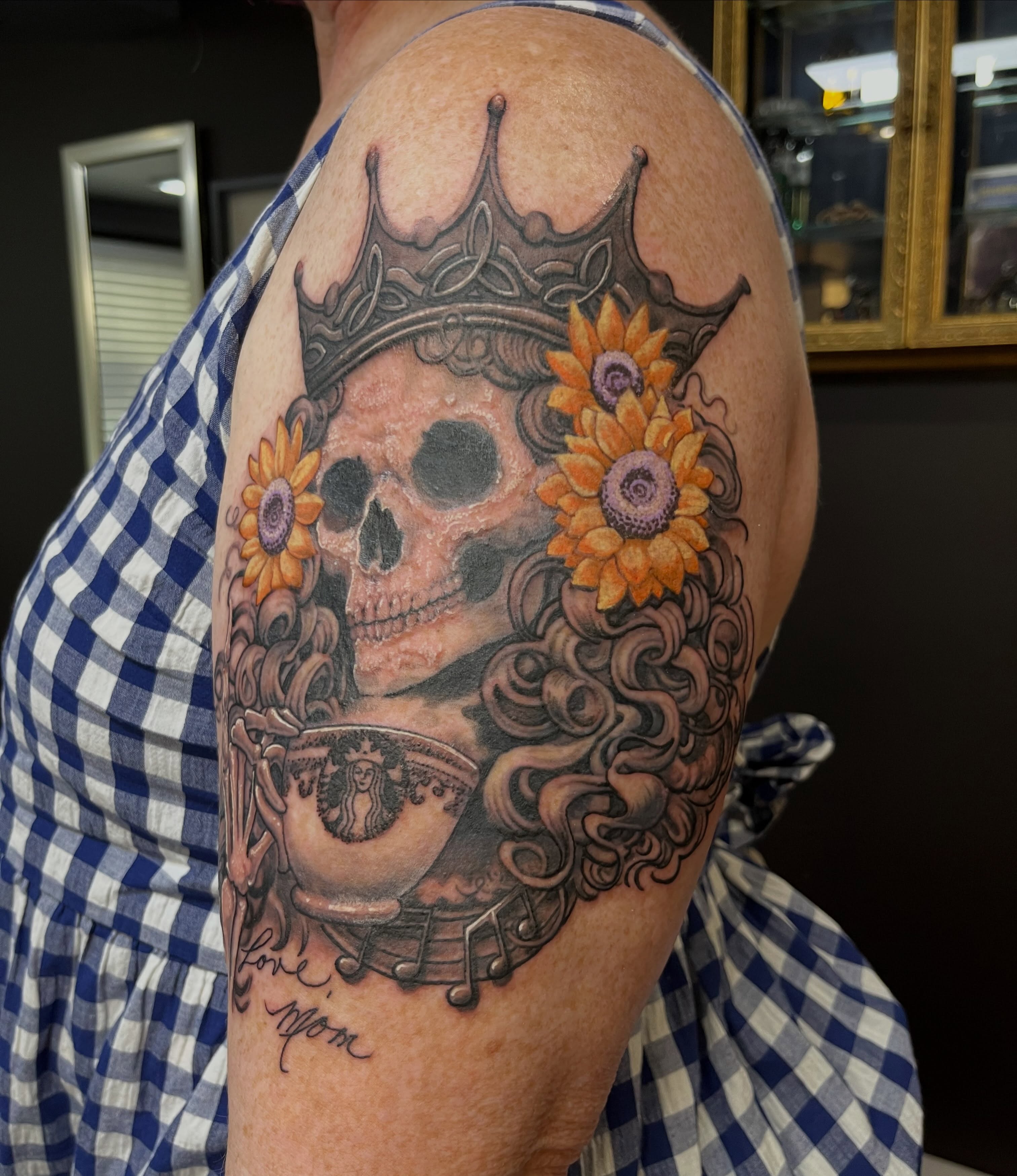 Tattoo by @stephen.j.kiss.tattoo — realism, dotwork