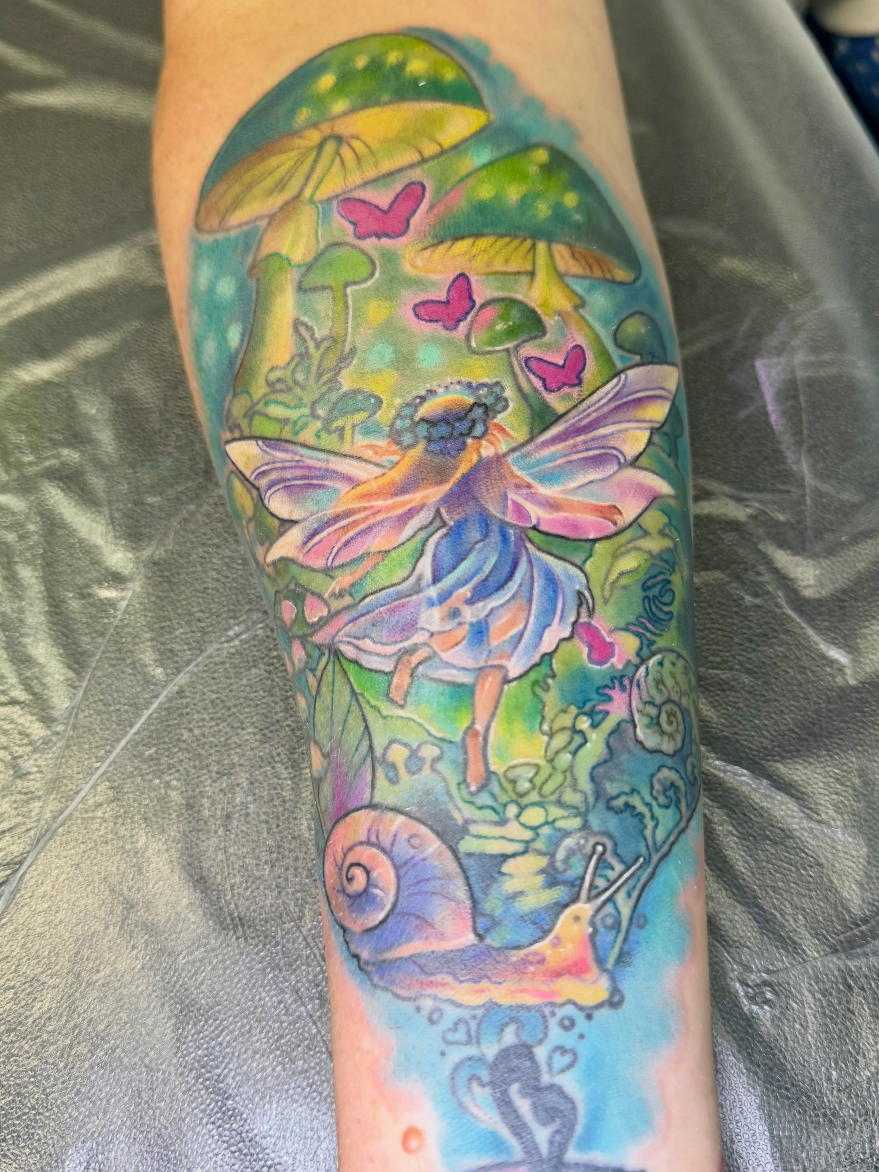 Tattoo by @eileenjoycetattoos — new_school, watercolor